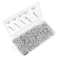 Performance Tool Sae Sizes Aluminum Rivet Assortment Set (500 Piece)