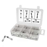 Performance Tool Assorted Agc Glass Fuse Assortment (5A To 30A) In A Clear Plast
