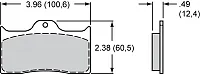 WILWOOD 15E6096K Polymatrix Pad Set 7112 E