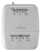 WHITE RODGER M100 T-Stat Heat/Cool Wht