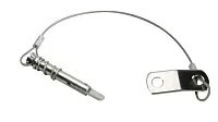 WHITECAP IND S1021C S.S. Spring Type Pin &Lanyard W/Tab