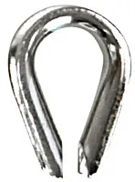 WHITECAP IND S4084P S.S. Wire Rope Thimble - 3/8&#039;
