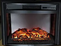 WAYGLOBAL WF2613L 26&#039; Curved Fireplace W/Logs