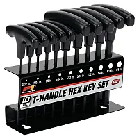 Performance Tool Soft Grip Dual Drive Sae Hex T-Handle Set (10 Piece)