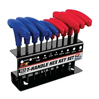 Performance Tool Sae/Metric T-Handle Hex Drive Set With Storage Tray (10 Piece)