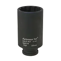 Performance Tool 1/2" Drive 34Mm 12-Point Axle Nut Socket