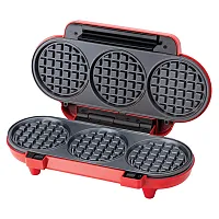 Betty Crocker Bc-5886R Mini Multi-Waffle Maker For Three 4-In. Waffles, 1,200 Wa