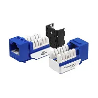 Wavenet 6AKSJBL-S Cat6A Jack Blue 8P8C