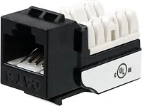 Wavenet 6EKSJBK-25PK Cat6 Jack Black 25 Pack
