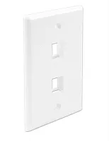 Wavenet FACE-2-WH-25PK Fp02Pwh-Spk Faceplate 2 Port 25 Pk White