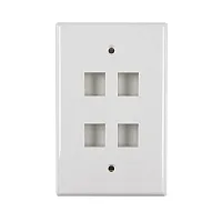 Wavenet FACE-4-WH-25PK Fp04Pwh-Spk Faceplate 4 Port White