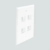 Wavenet FACE-4-WH Fp04Pwh4 Faceplate 4 Port White