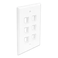Wavenet FACE-6-WH Fp06Pwh 6 Port Face Plate White