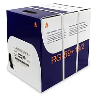 Wavenet RG59-18-2-SIAMESE 500 Ft Rg59 & 18-2 Siamese Black Cable