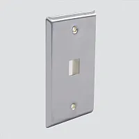 Wavenet SSFP-01P 1 Port Single Gang Stainless Plate
