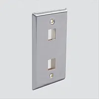 Wavenet SSFP-02P 2 Port Single Gang Stainless Plate
