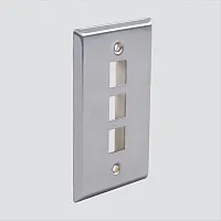 Wavenet SSFP-03P 3 Port Single Gang Stainless Plate