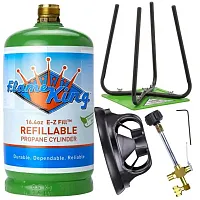 FLAME KING YSN1LBKT 1-Lb Refillable Propane Cylinder
