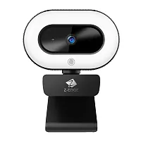 Z-Edge Zw560S Qhd 2K 5.0-Mp Auto-Focus Webcam And Ring Light With Stereo Sound A