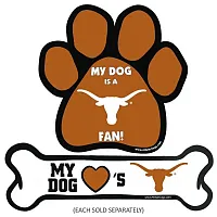 All Star Dogs Texas Longhorns Car Magnets - Bone