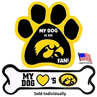 All Star Dogs Iowa Hawkeyes Car Magnets - Bone