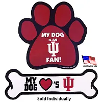 All Star Dogs Indiana Hoosiers Car Magnets - Bone