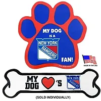 All Star Dogs New York Rangers Car Magnets - Bone