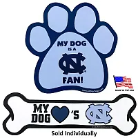 All Star Dogs North Carolina Tarheels Car Magnets - Paw