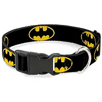 Buckle-Down Buckle-Down Batman Shield Yellow Pet Collar - Small