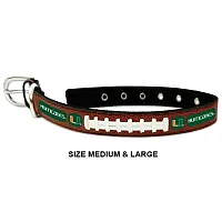 GameWear Miami Hurricanes Leather Football Collar - Medium
