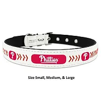 GameWear Philadelphia Phillies Leather Baseball Collar - Toy