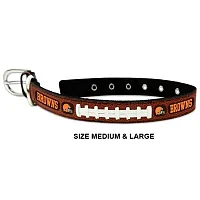 GameWear Cleveland Browns Leather Football Collar - Toy