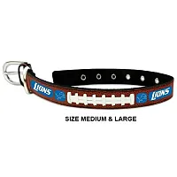 GameWear Detroit Lions Leather Football Collar - Toy