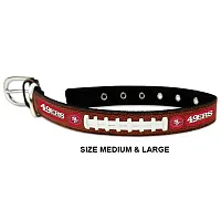 GameWear San Francisco 49ers Leather Football Collar - Toy