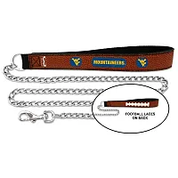 GameWear WV Mountaineers Football Leather & Chain Leash - Med