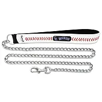 GameWear Colorado Rockies Leather Baseball Seam Leash - Large
