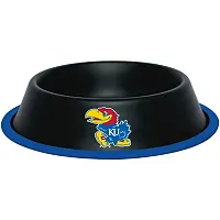Hunter Kansas Jayhawks Gloss Black Pet Bowl