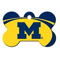 Hillman Group Michigan Wolverines Bone ID Tag