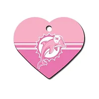Hillman Group Miami Dolphins Heart ID Tag
