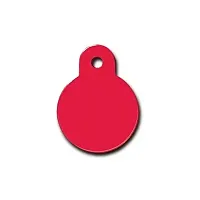 Hillman Group Small Standard Circle ID Tag - Red