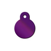 Hillman Group Small Standard Circle ID Tag - Purple
