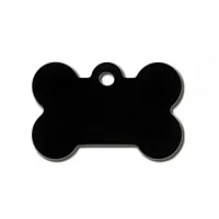 Hillman Group Small Standard Bone ID Tag - Black