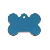 Hillman Group Large Standard Bone ID Tag - Blue