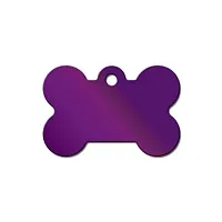 Hillman Group Large Standard Bone ID Tag - Purple