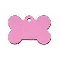 Hillman Group Large Standard Bone ID Tag - Light Pink
