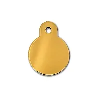 Hillman Group Small Polished Circle ID Tag - Gold
