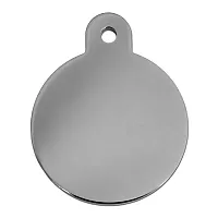 Hillman Group Large Polished Circle ID Tag - Smokey Black