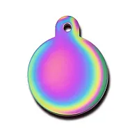Hillman Group Polished Rainbow Circle ID Tag