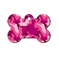 Hillman Group Large Camouflage Bone ID Tag - Pink