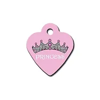 Hillman Group Small Pink Princess Heart ID Tag